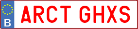 Trailer License Plate
